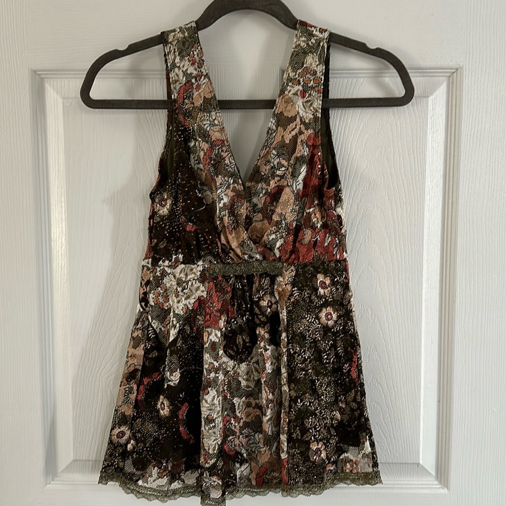 Multicolor lace shirt